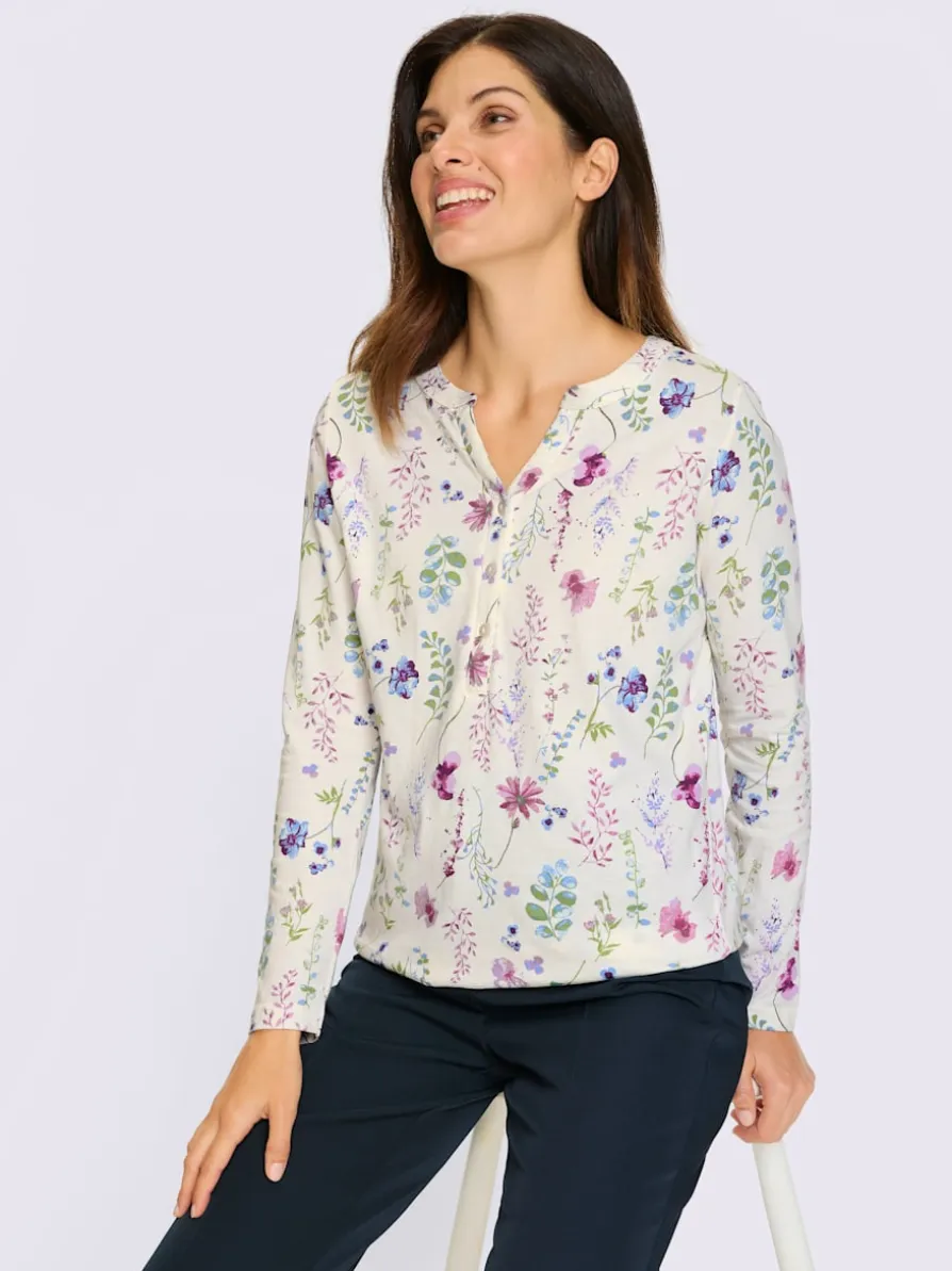 T-shirt à manches longues pur coton