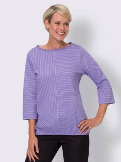 T-shirt à manches 3/4 ourlet élastique