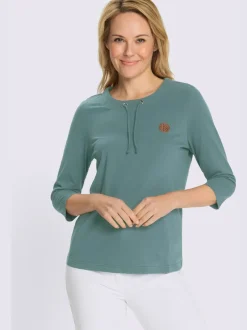 T-shirt à manches 3/4 pur coton