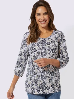 T-shirt à manches 3/4 pur coton