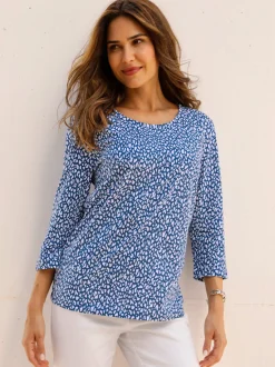 T-shirt à manches 3/4 pur coton