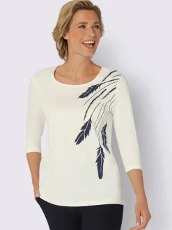 T-shirt à manches 3/4 pur coton