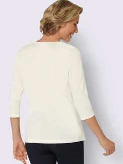T-shirt à manches 3/4 pur coton