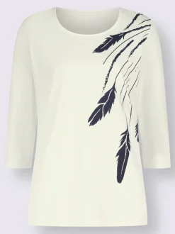 T-shirt à manches 3/4 pur coton