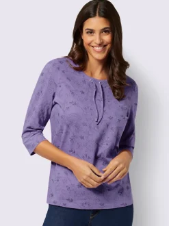 T-shirt à manches 3/4 pur coton