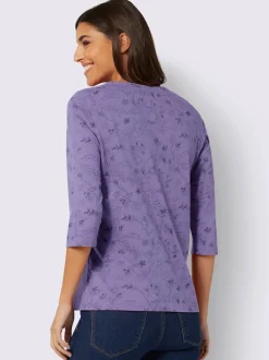 T-shirt à manches 3/4 pur coton