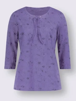 T-shirt à manches 3/4 pur coton