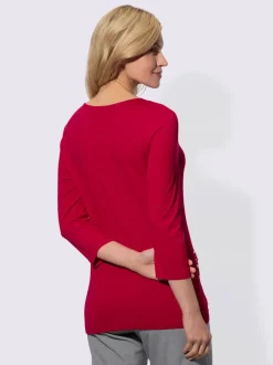T-shirt à manches 3/4 viscose douce et fluide