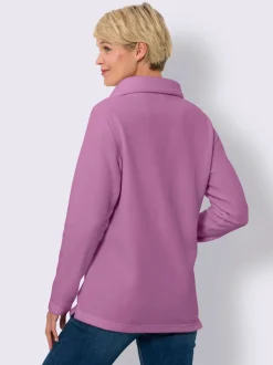 T-shirt polaire col asymétrique