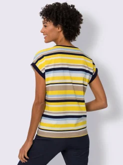 T-shirt à rayures joli motif à rayures