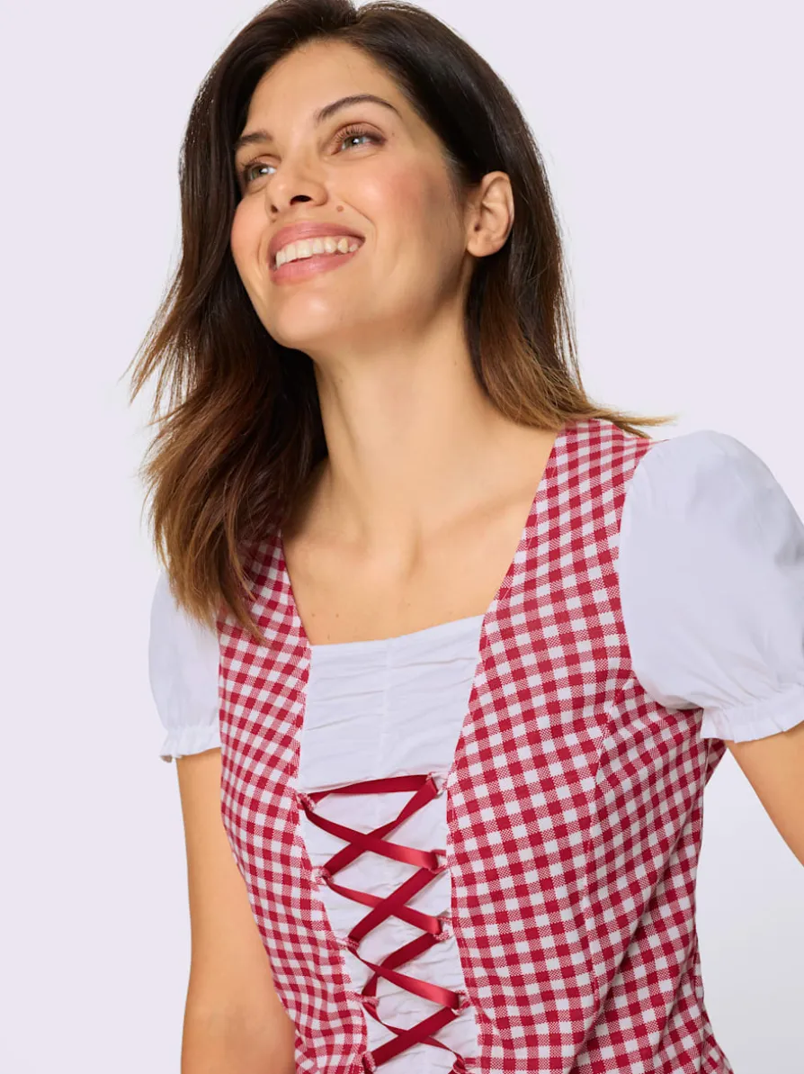 T-shirt traditionnel manches bouffantes discrètes
