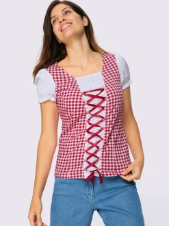 T-shirt traditionnel manches bouffantes discrètes
