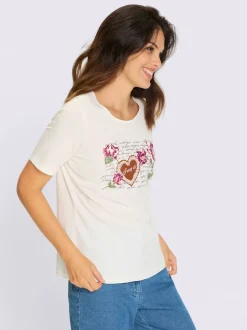 T-shirt traditionnel motif floral