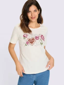 T-shirt traditionnel motif floral