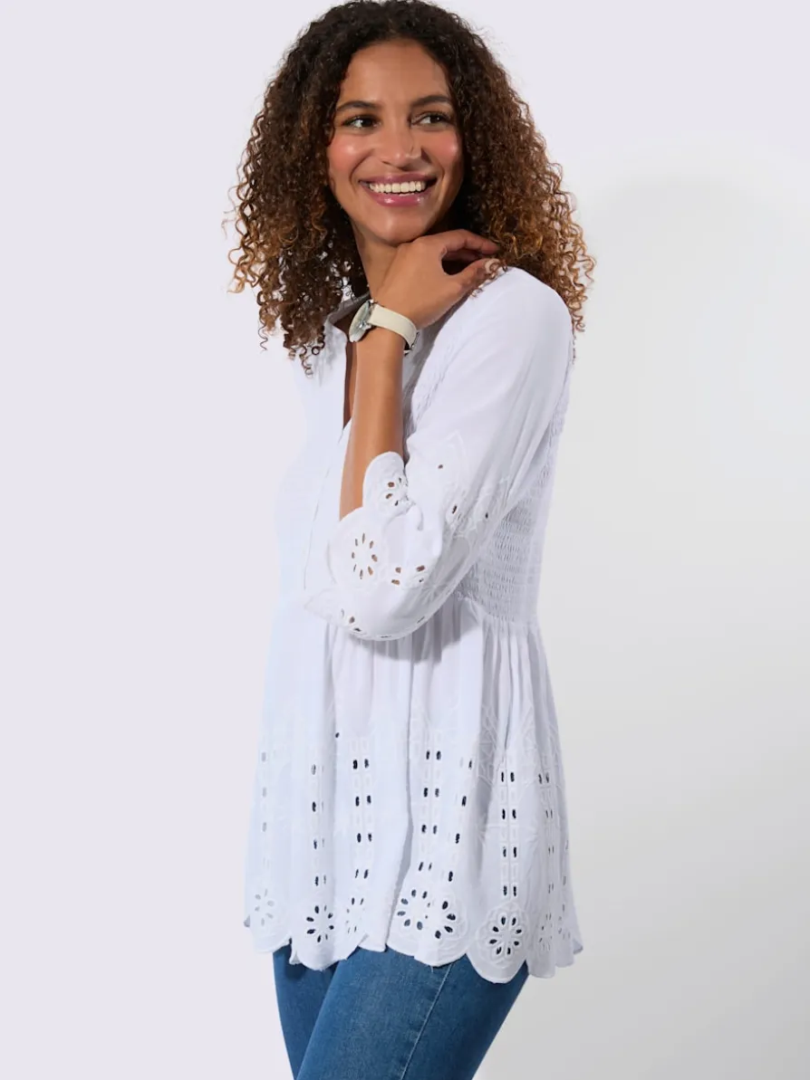 Tunique en dentelle pure viscose