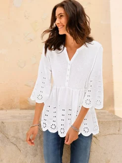 Tunique en dentelle pure viscose