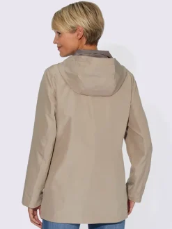 Veste doublure contrasté glissière et boutonnière