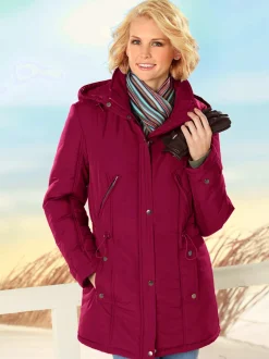 Veste effet matelassé capuche amovible