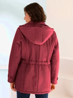 Veste effet matelassé capuche amovible