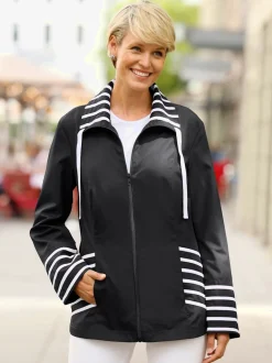 Veste empiècements rayés
