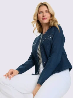 Veste en jean denim doux