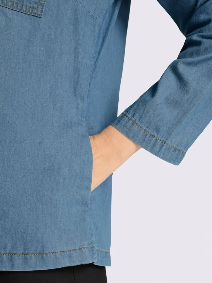 Veste en jean qualité jean légère et estivale