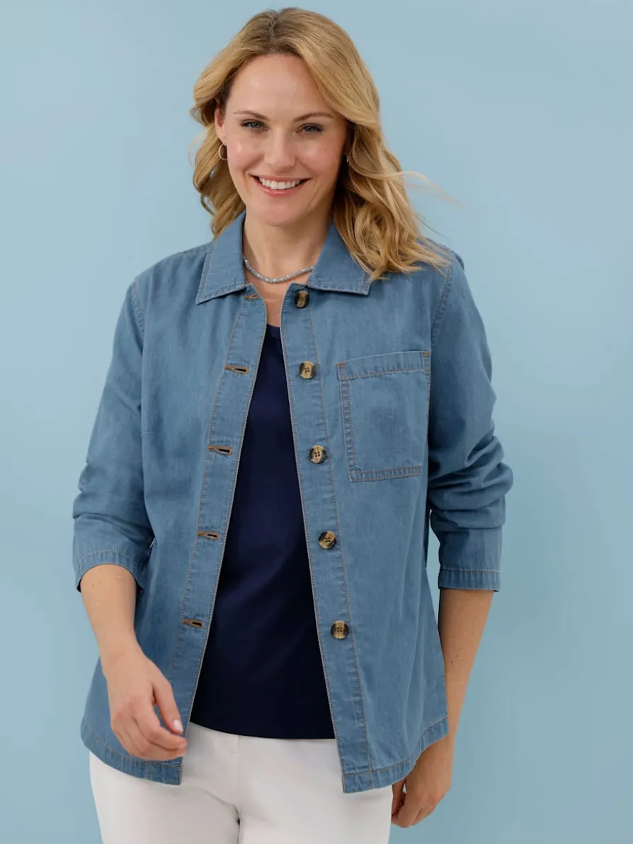 Veste en jean qualité jean légère et estivale