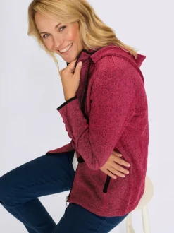 Veste en polaire à capuche