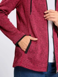 Veste en polaire à capuche