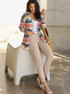 Veste en tricot ajouré motif ajouré léger