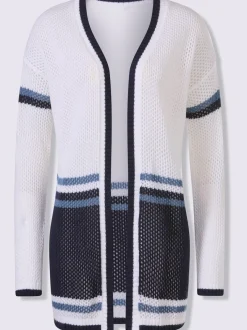 Veste en tricot ajouré motif ajouré léger