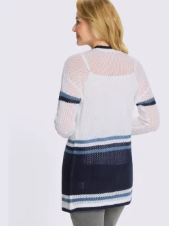 Veste en tricot ajouré motif ajouré léger