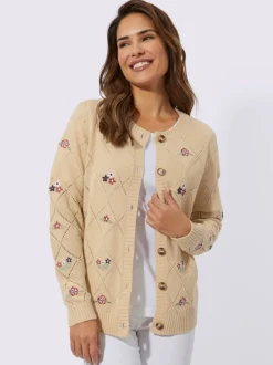 Veste en tricot ajouré superbe motif losanges ajouré