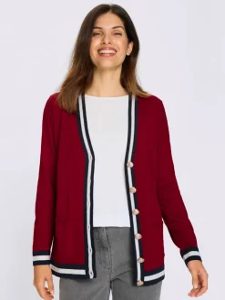 Veste en tricot allure marine