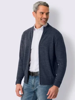 Veste en tricot col montant côtelé
