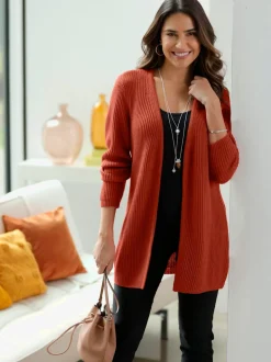 Veste en tricot coupe ouverte
