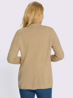Veste en tricot coupe ouverte affinante