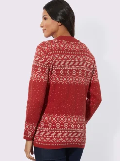 Veste en tricot jacquard superbe tricot jacquard