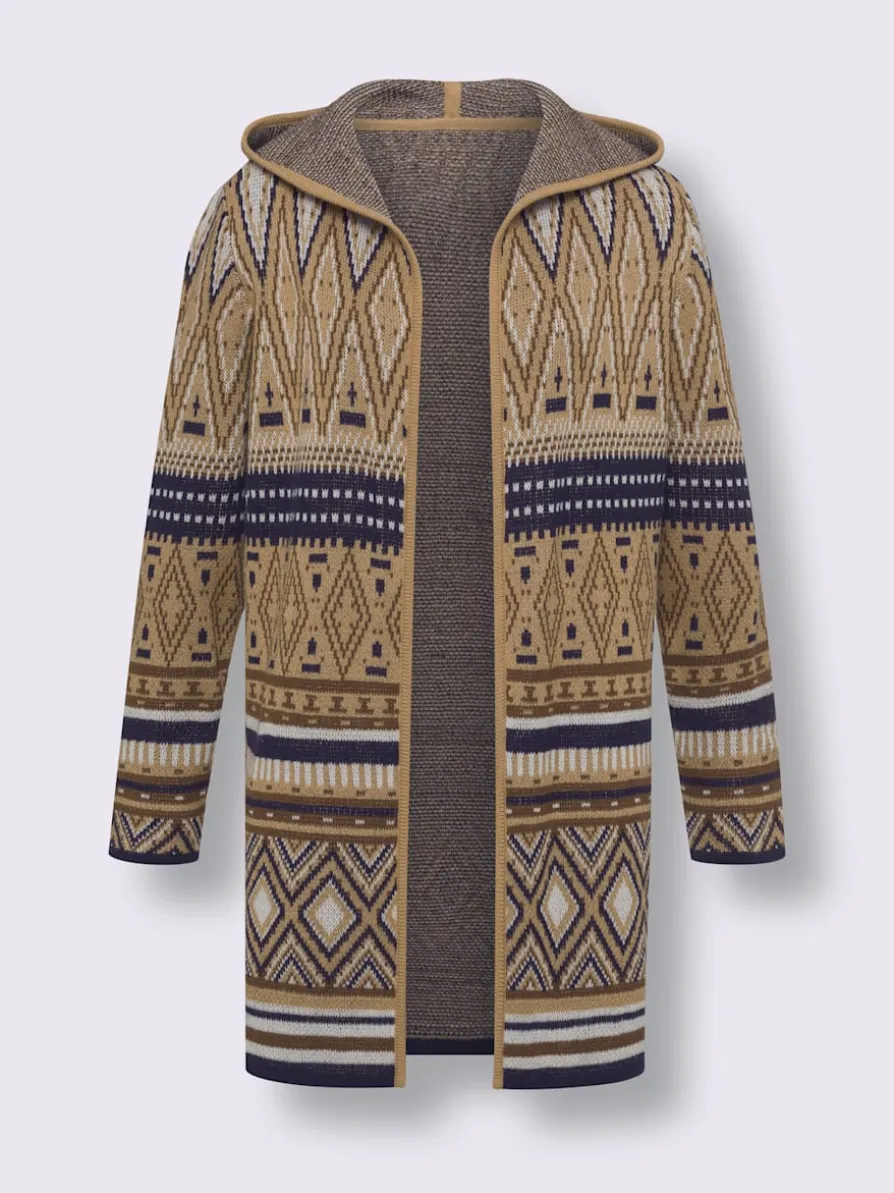 Veste en tricot joli motif norvégien