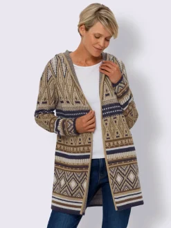 Veste en tricot joli motif norvégien