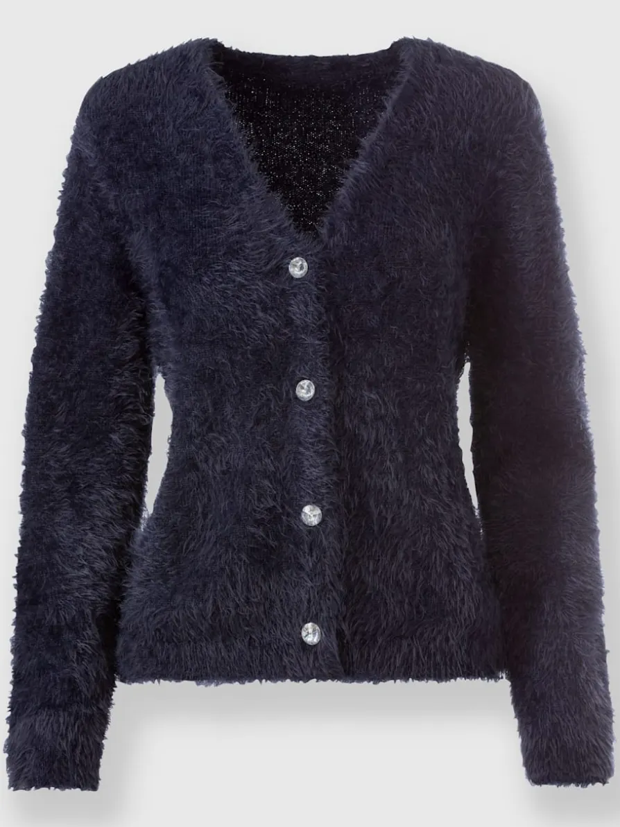 Veste en tricot moelleux