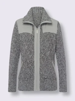 Veste en tricot poches raglan