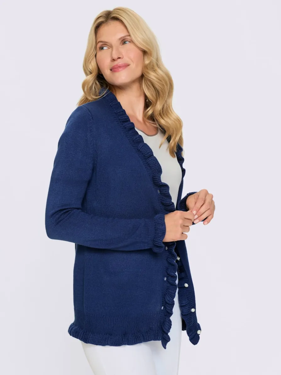 Veste en tricot superbes volants