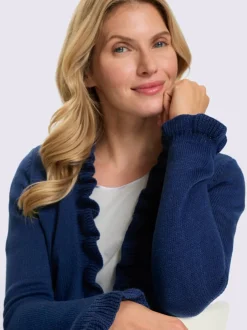 Veste en tricot superbes volants