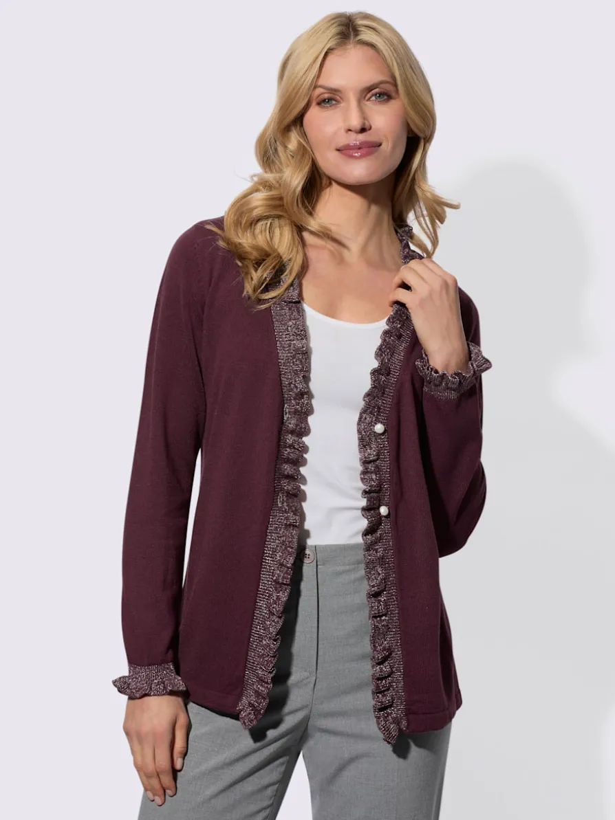 Veste en tricot superbes volants
