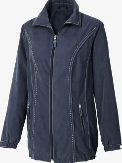 Veste femme style sportif coutures contrastantes