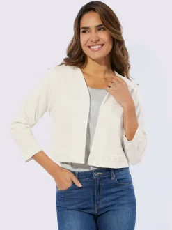 Veste légère avec décoration crochetée