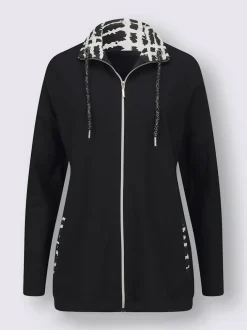 Veste légère col avec coulisse et lien à nouer