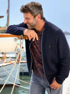 Veste légère motif structuré et original