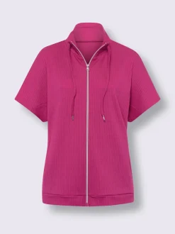 Veste légère qualité jersey côtelée facile à entretenir